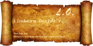 Lindwurm Oszlár névjegykártya